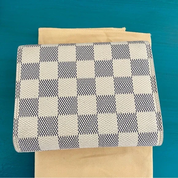 Louis Vuitton PF Joey Damier Azur Compact Wallet N60030 - Picture 11 of 12